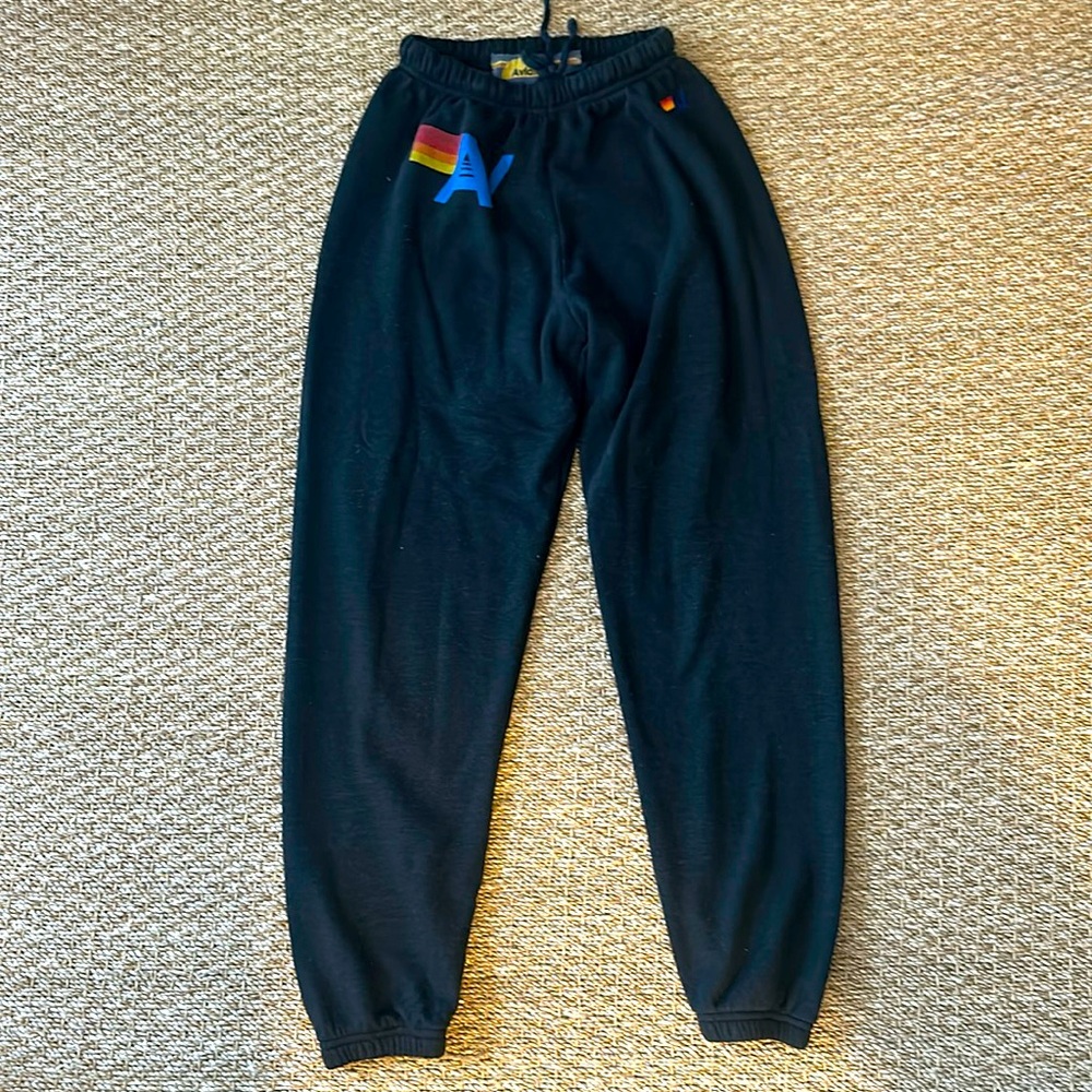 Aviator Nation Logo Sweatpants - S - Charcoal